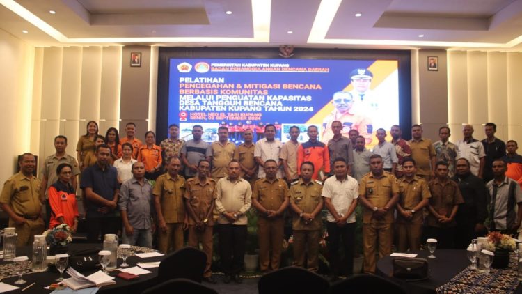 Aparat Desa Tangguh Bencana Kabupaten Kupang Ikuti Pelatihan Mitigasi Bencana