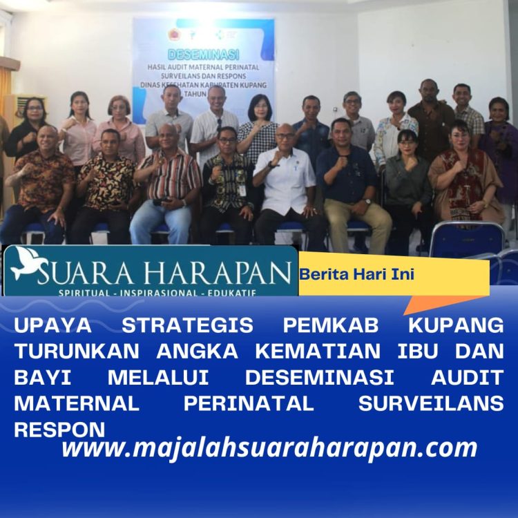 UPAYA STRATEGIS PEMKAB KUPANG TURUNKAN ANGKA KEMATIAN IBU DAN BAYI MELALUI DESEMINASI  AUDIT MATERNAL PERINATAL SURVEILANS RESPON