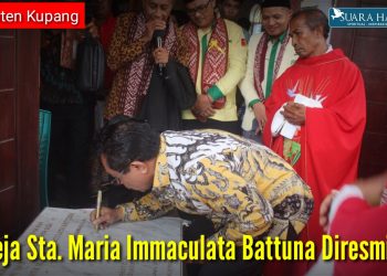 Gereja Sta. Maria Immaculata Battuna Diresmikan
