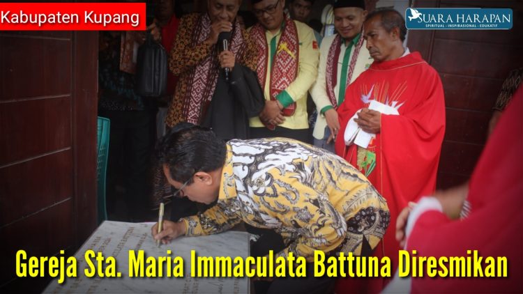 Gereja Sta. Maria Immaculata Battuna Diresmikan