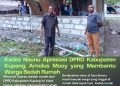 Kades Naunu Apresiasi DPRD Kabupaten Kupang yang Membantu Warga Bedah Rumah