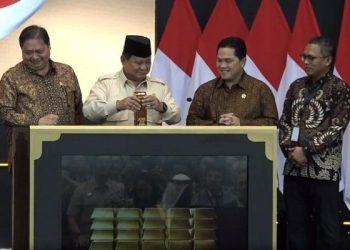 Presiden Resmikan Bank Emas Pertama di Indonesia