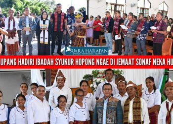 BUPATI KUPANG HADIRI IBADAH SYUKUR HOPONG NGAE DI JEMAAT SONAF NEKA HUILELOT