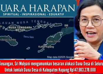 Dana Desa di NTT Diumumkan Sri Mulyani Nominalnya Ratusan Miliar: Kabupaten Kupang Rp147.903.278.000