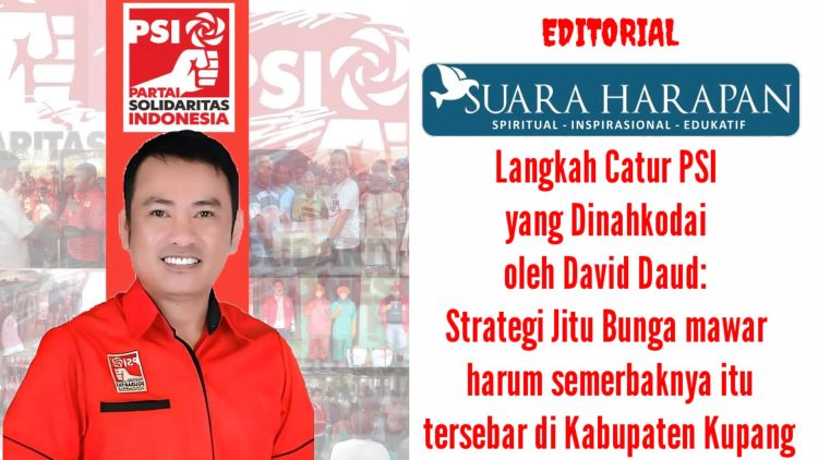 Langkah Catur PSI yang Dinahkodai oleh David Daud: Strategi Jitu Bunga Mawar Harum Semerbaknya itu tersebar di Kabupaten Kupang