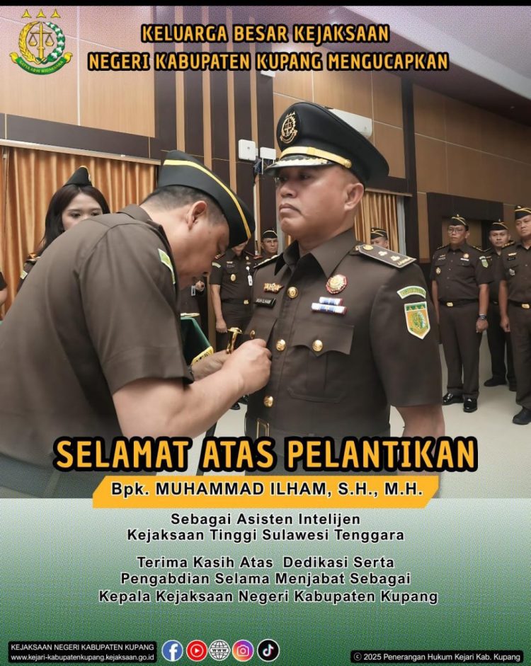 Selamat kepada Bapak Muhamad Ilham atas pelantikannya sebagai Asisten Intelijen Kejaksaan Tinggi Sulawesi!