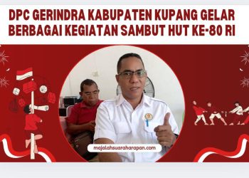 DPC Gerindra Kabupaten Kupang Gelar Berbagai Kegiatan Sambut HUT ke-80 RI