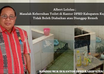 Albert Lololau ; Masalah Kebersihan Toilet di Kantor DPRD Kabupaten Kupang Tidak Boleh Diabaikan atau Dianggap Remeh