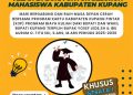 Pelaksanaan Program K3P bagi Mahasiswa Tingkat Akhir di Kabupaten Kupang Menunggu Persetujuan DPRD pada Perubahan Anggaran tahun 2025