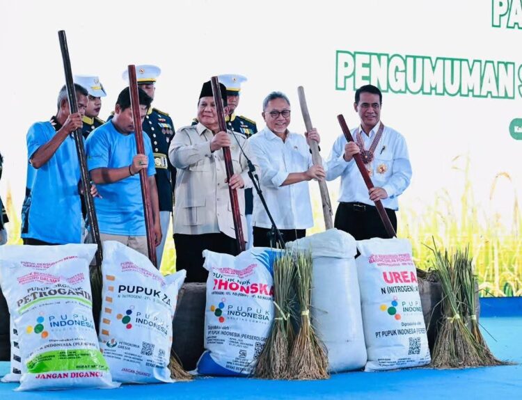 Gubernur dan Wakil Gubernur NTT Hadiri Panen Raya dan Pengumuman Swasembada Pangan Bersama Presiden Prabowo