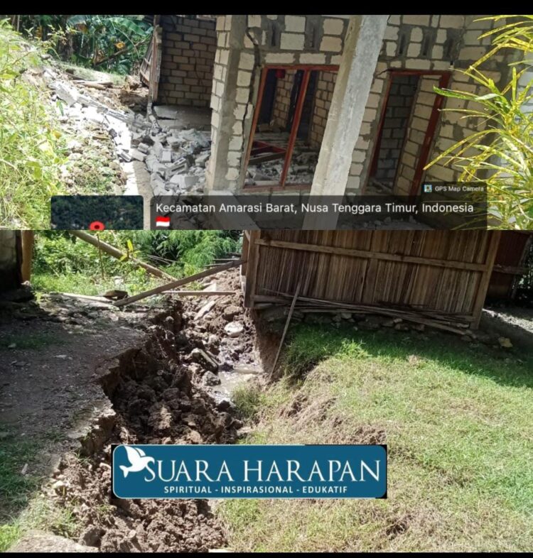 Breaking News! Bencana Longsor di Erbaun 3 Rumah Rusak Berat, 14 KK Perlu Direlokasi