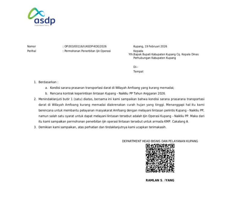 Perjuangan Masyarakat Amfoang Menghidupkan kembali Pelayaran Naikliu-Kupang telah Mendapatkan dukungan dari ASDP, Namun kini Prosesnya terhenti di Pemerintah Kabupaten Kupang