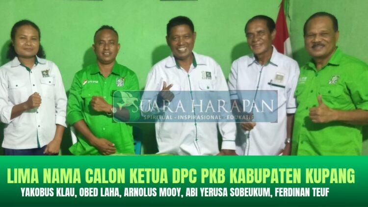Lima Nama Calon Ketua DPC PKB Kabupaten Kupang Versi Media Suara Harapan