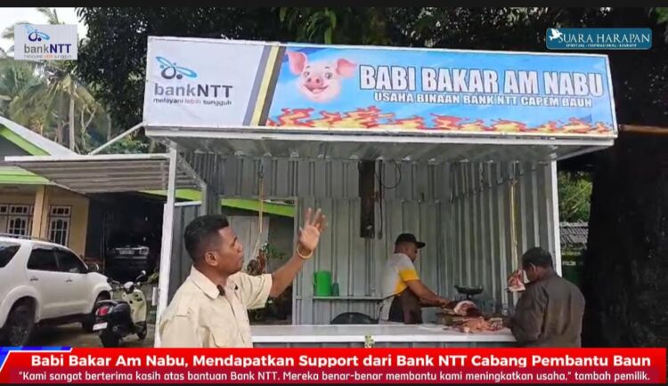 ​Support Bank NTT, Babi Bakar Am Nabu di Amarasi Barat Kian Dikenal