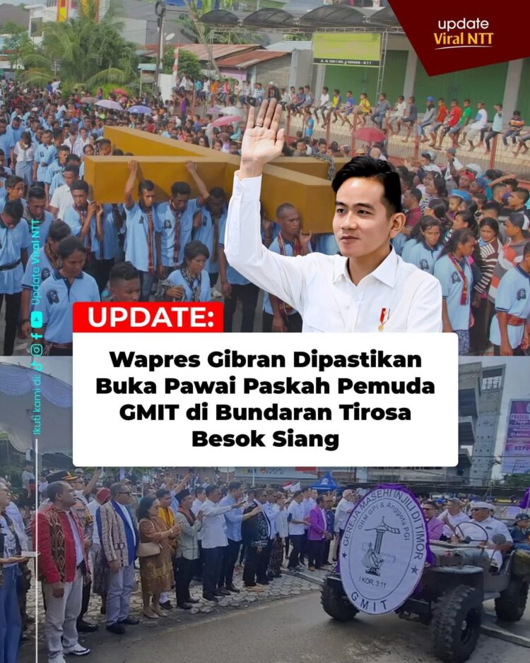 ​Wapres Gibran Dijadwalkan Buka Prosesi Paskah Pemuda GMIT 2026 di Kota Kupang
