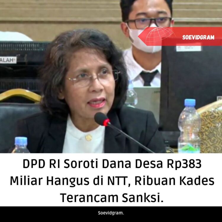 Anggota DPD RI Menyoroti Hangusnya Dana Desa Sebesar Rp383 Miliar yang Seharusnya Diterima oleh 2.123 Desa di NTT