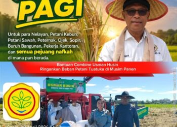 ​Bantuan Combine Usman Husin Ringankan Beban Petani Tuatuka di Musim Panen