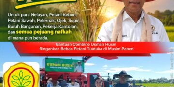 ​Bantuan Combine Usman Husin Ringankan Beban Petani Tuatuka di Musim Panen