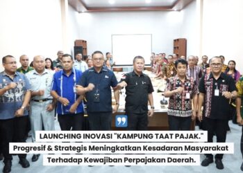 BUPATI KUPANG YOSEF LEDE RESMI MELUNCURKAN INOVASI KAMPUNG TAAT PAJAK