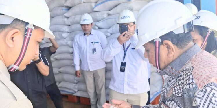 ​Pastikan Stok Pangan NTT Aman 6 Bulan ke Depan, Esthon Foenay Tinjau Gudang Bulog Kupang