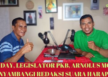 May Day, Legislator PKB, Arnolus Mooy Menyambangi Redaksi Suara Harapan