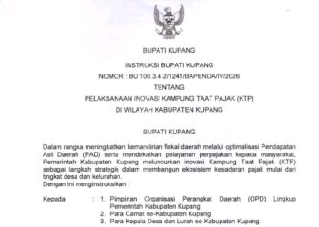 Bupati Kupang Instruksikan Kampung Taat Pajak,  ASN & OPD Wajib Lunasi PKB, Kades dan Lurah Jadi Ujung Tombak PAD