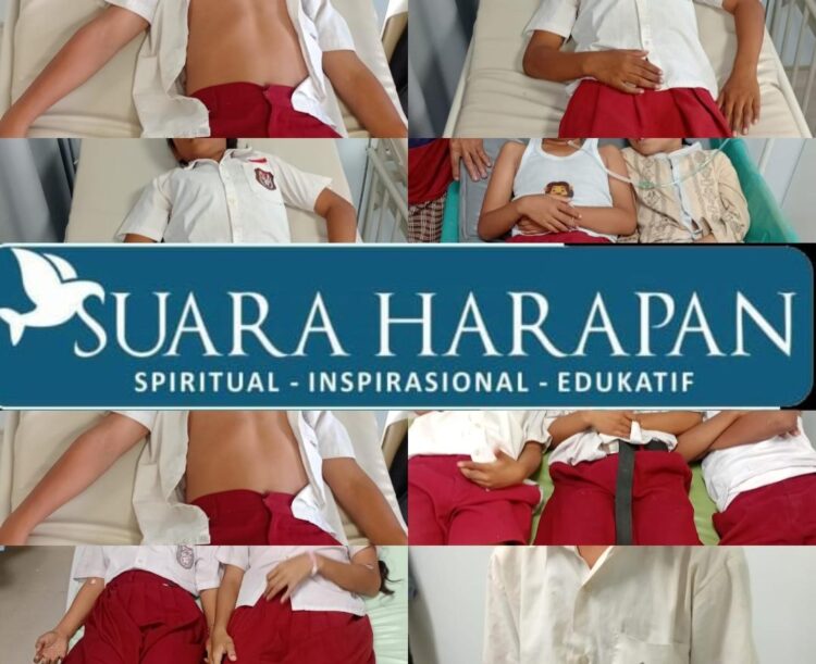 Diduga Keracunan Makanan, Puluhan Siswa SD Inpres Onitua Desa Tesabela Dilarikan ke RS Ben Mboi