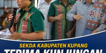 SEKDA KABUPATEN KUPANG TERIMA KUNJUNGAN MENTERI DESA DI LIFULEO