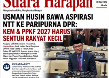 USMAN HUSIN BAWA ASPIRASI NTT KE PARIPURNA DPR: KEM & PPKF 2027 HARUS SENTUH RAKYAT KECIL