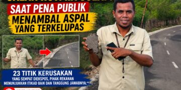 Jalan Hotmix Sulamu, Saat Pena Publik Menambal Aspal yang Terkelupas