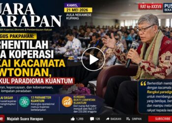 PROF. AGUS PAKPAHAN: BERHENTILAH BACA KOPERASI PAKAI KACAMATA NEWTONIAN, RANGKUL PARADIGMA KUANTUM