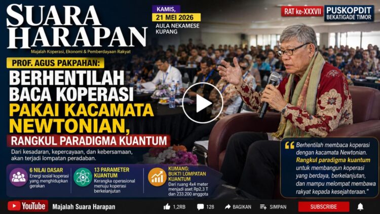 PROF. AGUS PAKPAHAN: BERHENTILAH BACA KOPERASI PAKAI KACAMATA NEWTONIAN, RANGKUL PARADIGMA KUANTUM