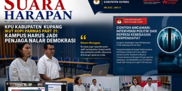 KPU KABUPATEN  KUPANG IKUT KOPI PARMAS PART 21: KAMPUS HARUS JADI PENJAGA NALAR DEMOKRASI