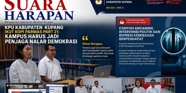 KPU KABUPATEN  KUPANG IKUT KOPI PARMAS PART 21: KAMPUS HARUS JADI PENJAGA NALAR DEMOKRASI