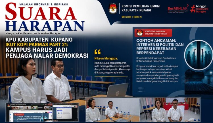 KPU KABUPATEN  KUPANG IKUT KOPI PARMAS PART 21: KAMPUS HARUS JADI PENJAGA NALAR DEMOKRASI