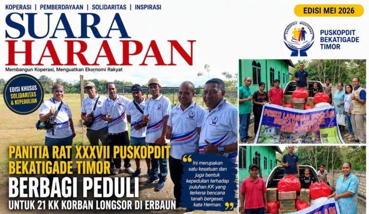 PANITIA RAT XXXVII PUSKOPDIT BEKATIGADE TIMOR BERBAGI PEDULI UNTUK 21 KK KORBAN LONGSOR DI ERBAUN