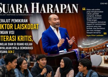 Merajut Pemikiran Viktor Laiskodat dengan visi Literasi Kritis, ​Menolak Diam di Ruang Kuliah Menyalakan Nyala Demokrasi Bersama Gen Z