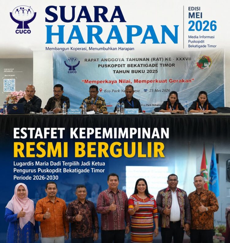 Estafet Kepemimpinan Resmi Bergulir, Lugardis Maria Dadi Terpilih Jadi Ketua Pengurus Puskopdit Bekatigade Timor Periode 2026-2030