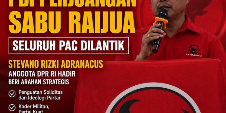 Konsolidasi Total, ​Pengurus PAC PDI Perjuangan se-Sabu Raijua Dilantik, Yunus Takandewa Buka Musancab