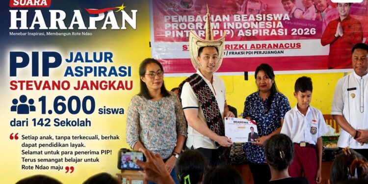 PIP Jalur Aspirasi Stevano Jangkau1.600 Siswa dari 142 Sekolah se-Kabupaten Rote Ndao