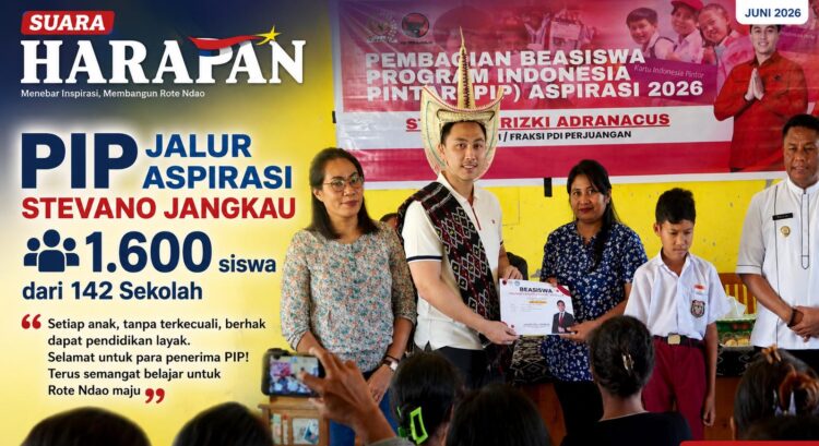 PIP Jalur Aspirasi Stevano Jangkau1.600 Siswa dari 142 Sekolah se-Kabupaten Rote Ndao