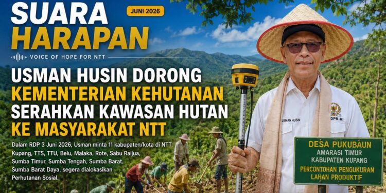 USMAN HUSIN DORONG KEMENTERIAN KEHUTAN SERAHKAN KAWASAN HUTAN KE MASYARAKAT NTT