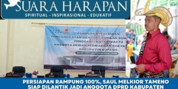 Persiapan Rampung 100%, Saul Melkior Tameno Siap Dilantik Jadi Anggota DPRD Kabupaten Kupang Siang Ini