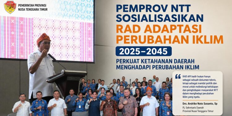 Pemprov NTT Sosialisasikan RAD Adaptasi Perubahan Iklim 2025–2045