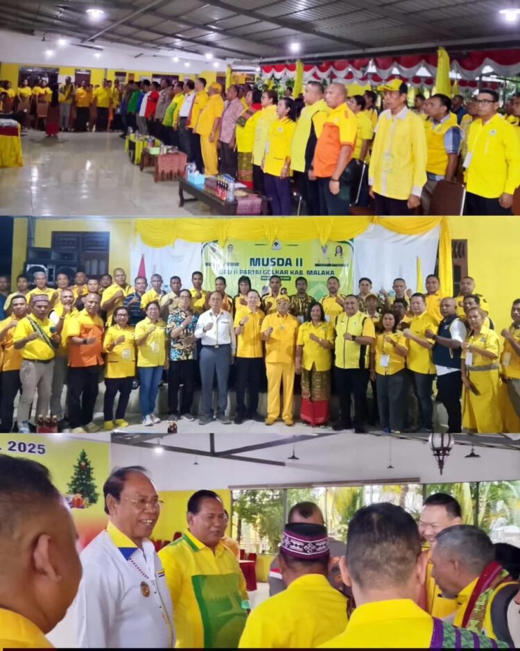 Ketua DPRD Malaka, Adrianus Bria Seran, Resmi terpilih lagi memimpin DPD II Partai Golkar Malaka periode 2026-2031 dalam Musda
