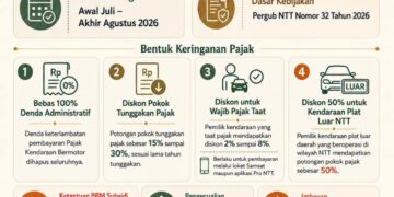 Gubernur Melki Berlakukan Amnesti Pajak Kendaraan di NTT, Denda Dihapus 100 Persen dan Beragam Keringanan