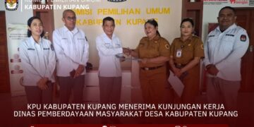 KPU Kabupaten Kupang Terima Kunjungan Dinas PMD, Bahas Data DPT untuk Pilkades Serentak 2026