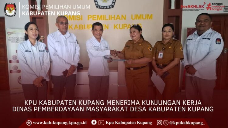 KPU Kabupaten Kupang Terima Kunjungan Dinas PMD, Bahas Data DPT untuk Pilkades Serentak 2026