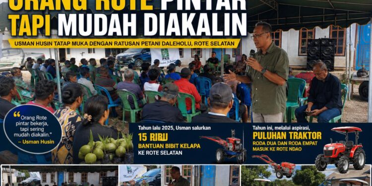 Orang Rote Pintar Tapi Mudah Diakalin, Usman Husin Tatap Muka dengan Ratusan Petani Daleholu, Rote Selatan