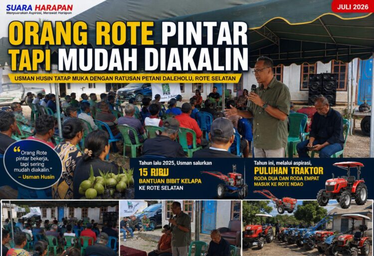 Orang Rote Pintar Tapi Mudah Diakalin, Usman Husin Tatap Muka dengan Ratusan Petani Daleholu, Rote Selatan